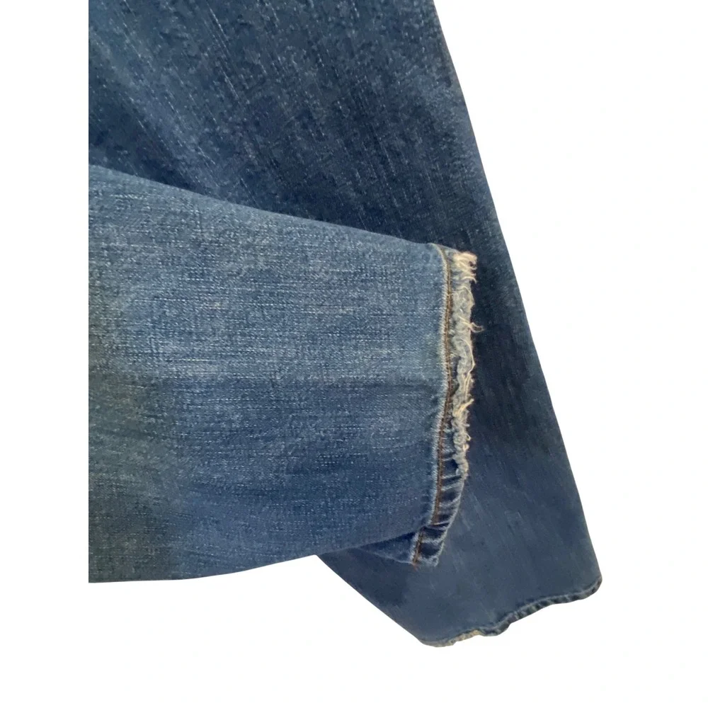 Tommy Bahama Classic Fit‎ Mens Jeans Medium Wash Denim Distressed Hem 35x34